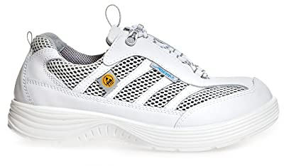 ABEBA 7131058 X-LIGHT sko med Lace, S1, SRC, vit, storlek 38