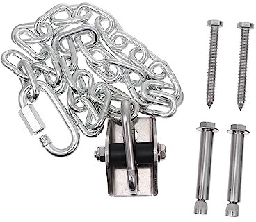 YARNOW 1 Satz Schaukelhaken Yoga-schaukel-deckenhaken Baby Aufhängebänder Wandhalterung Decken-u-Haken-kit Schwenkbarer Schaukelbügel Rotieren Hängematte Aufhängeband Rostfreier Stahl