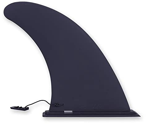 ISUP Fins 9, Paddle Board Center Fin, Slide-in Fin Replacement for Inflatable Paddle Board, Quick Release SUP Fin Universal Type, Black