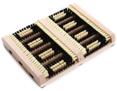 Schuhreiniger Schuhabstreifer Schuhabtreter mit Bürsten Fußabtreter 36x27cm Bürste Schuhputzer Abstreifer