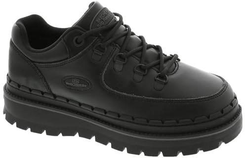 Skechers Women's Work Lace Up Platorm Jammers SR Zesi, Black, 10