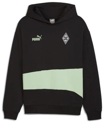 Puma Borussia M´ Gladbach ftblCulture Hoodie schwarz BMG Kapuzensweatshirt Hoody, Größe:M