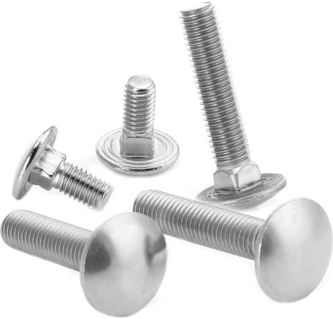 25 Stück Schlossschrauben M5x30 Edelstahl A2 Vollgewinde Flachrundschrauben mit Vierkantansatz DIN 603 WIBTEC®