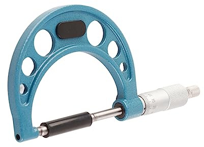 Thickness Micrometer, Outside Micrometer Stainless Steel High Accuracy Measuring Tool, with Wrench 0.01mm, Small Errors, Light and Fast Operation for Machinery Factories (50-75mm)