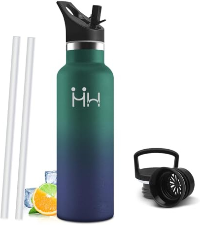 Mulbijeo Botella Termica 0,75L, Termo Sin BPA, Botella de Agua Acero Inoxidable, Aislamiento Al Vacío de Doble Pared, Termo, Acero Inoxidable 18/8, Cantimplora para Adultos, Deporte, Oficina, Yoga