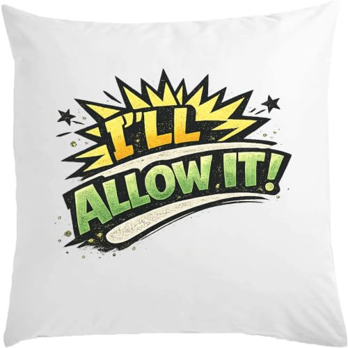 Djärv och färgglad positiv fras design vit kudde 40 x 40 cm med fyllmedel vit