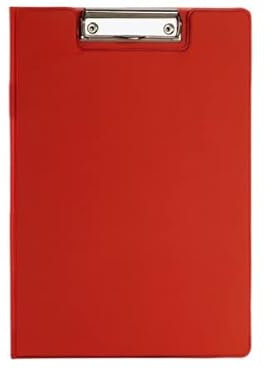 ALCO Klemmmappe A4 _ Schreibmappe _ Klemmbrett-Mappe _ Rot