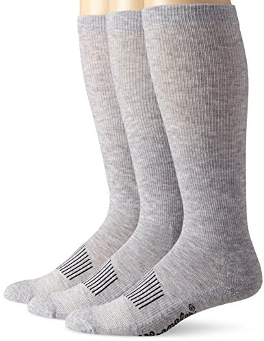 Wrangler Men's Western Boot Socks, Grey, Sock Size: Large/Shoe Size: 9-13 (Three Pairs)