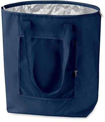 PromotionGift - Reusable Foldable Cooler, Shopping, Beach Bag Light and Durable, with Inner Aluminium Lining for Perfect Cooling Function - 25L (navy)
