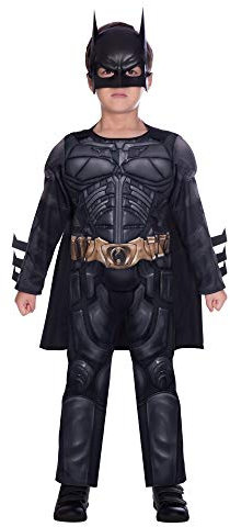 (PKT) (9906062) Classic Child Kids Warner Bros Dark Knight Batman Fancy Dress Costume (4-6 Yrs)