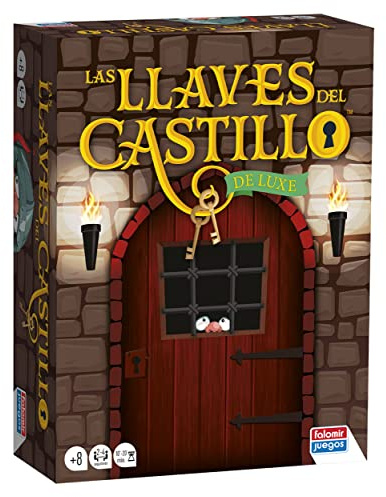 Falomir Brettspiel Die Schlüssel des Schlosses Luxe, Strategie und Glück, für 8 Jahre, Mehrfarbig, Material: Karton