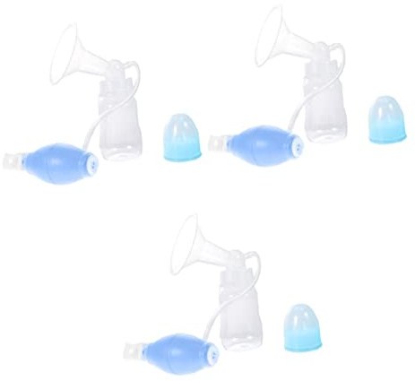 Healeved 3 Set Tiralatte Manuale Macchina Per Pompare Il Latte Tiralatte Materno Pompa a Mano Regolabile Per L'allattamento Al Seno Contenitori Semplice Gel Di Silice Bambino Estrattore