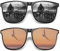 MCSQK 2 Stück Polarisierte Sonnenbrille Clip für Brille, Aufsatz zum Aufstecken, Flip up Clip on für Brillenträger, Herren und Damen