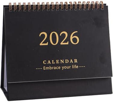 Calendario De Escritorio 2026, Diseño Claro, 19x16x8cm, Horario De Planificador De Papel, Calendario De Mesa De, Planificación Fácil, Para El Horario De La De Cumpleaños De La