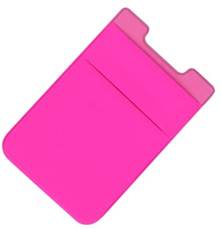 BUGUUYO 2 pezzi Portacarte Adesivo a Doppio Livello per Smartphone Tasca Posteriore Resistente e Sottile in Tessuto Flessibile Confezione da 2 Compatibile con Cover e Custodie Cellulari