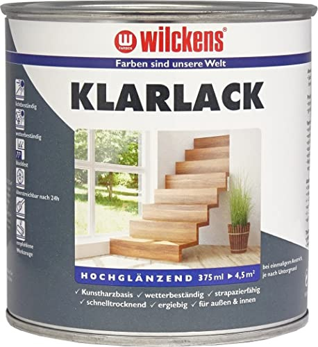 Wilckens Kunstharz Klarlack hochglänzend, 375 ml, farblos