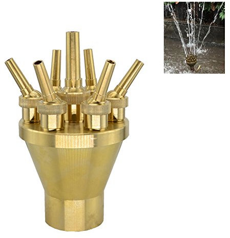 Syaya giardino quadrato Fireworks stagno regolabile fontana ugello spruzzatore testa