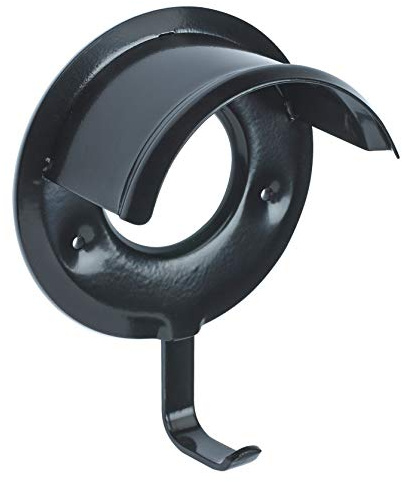Perry Equestrian Bridle Bracket Wall Mounted Hook Rack Bridle Holder - 7 Colours (Black)