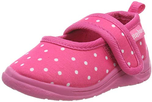 Playshoes Hausschuhe Unisex Kinder Hausschuh, Punkte, 18/19 EU