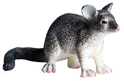 JOKFEICE Realistico Figure di Animali Opossum Figurine, Progetto di Scienza, Cake Topper, primi Giocattoli Educativi Di Compleanno Regalo Di Natale per I Bambini I Bambini di Età 3 4 5 (Nero)