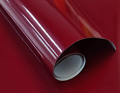 Desconocido Klebefolie Glänzende Folie Für Möbel Küche Wandschutzfolie Türfolie Selbstklebend (40 x 300, Granatrot)