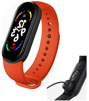 Per orologio da polso intelligente M7, cinturino da polso fitness tracker orologio da polso impermeabile Smartband Frequenza cardiaca Monitor intelligenti per la pressione sanguigna (rosso)