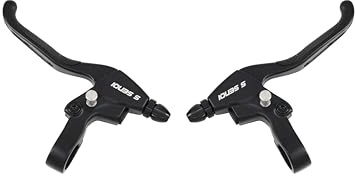 SENQI Palanca de freno de bicicleta con botón de bloqueo para triciclo, bicicleta eléctrica, scooter eléctrico, control de seguridad con diseño ergonómico (1 par)