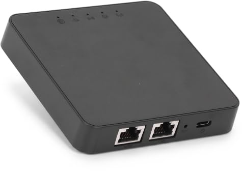 4G LTE Modem Router with SIM Card Slot, Portable 4G LTE Router with 2 Ethernet Ports, Mobile WiFi and Hotspot for RV Travel, Vacation, Camping, for Europe