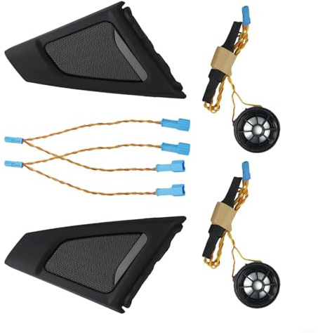 Yuanpgky Système de haut-parleurs A-Pillar pour porte avant, avec couvercle de tweeter, kit d'amélioration audio, 2010-2017, pour série 5 F10 F11, acoustique automobile