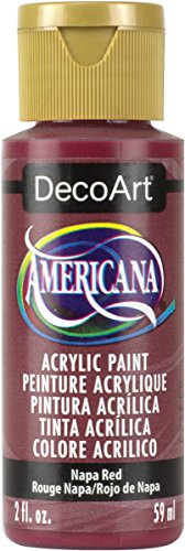 DecoArt Americana Acrylic Multi-Purpose Paint, Napa Red