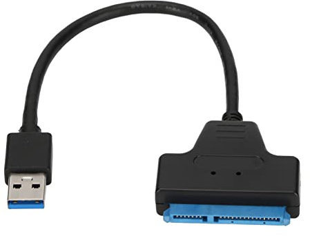 USB 3.0 Adapterkabel, schnelles UASP externes Laufwerk Konverter für Backup Speicher, ABS Schwarz, 2,5 3,5 Zoll, 1 Packung