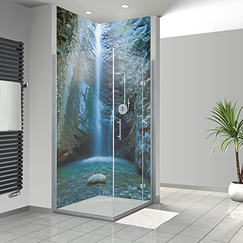 WANDFREUDE individuelle Duschrückwand Aluverbundplatte auf Maß (2 Stück - Chantara - Premium Matt Lack) – Dusche Wandverkleidung Duschwandverkleidung Duschrückwände