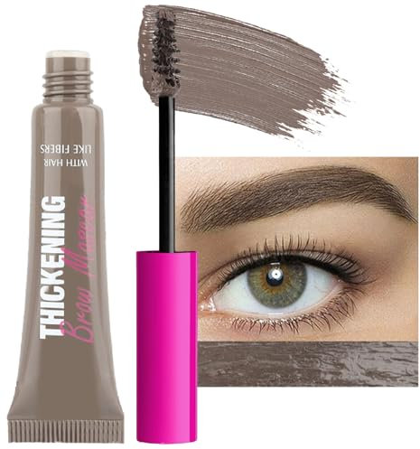 Eyebrow Gel Waterproof Formula Long-Wear Brow Gel, Volumizing, Buildable, Creamy Gel Formula for Brow Colour and Structure Non-Sticky, Non-Flaking and Smudge-Proof Instant Brow Styler (02#Cool Blonde)