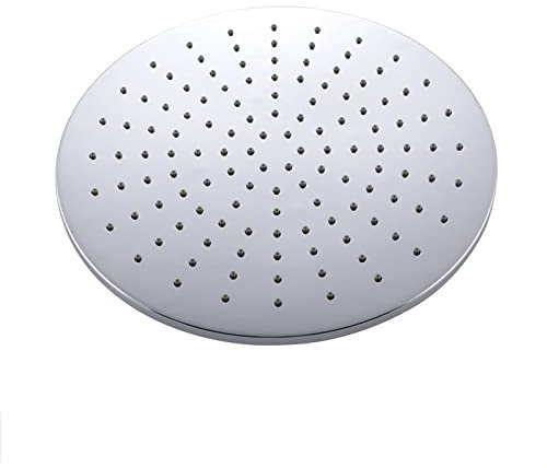 Schema doccia con pioggia da 12 pollici Porta doccia rotonda con pioggia in ottone con pioggia doccia ad alta pressione Fitta flaccida cascata copertura del corpo pieno di ugelli da silicone