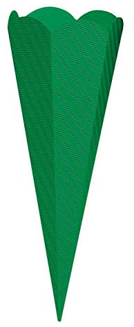 goldbuch 97852 Bastelschultüte 6-eckig, Rohling zum Selbsgestalten, Mit Steckverschluss zum Zusammenstecken, Schultüte 68 cm, Zuckertüte zur Einschulung, für Schulkinder & Berufsanfänger, Grün