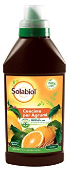 Solabiol Concime Liquido Biologico con Alghe Brune per Agrumi. con Tecnologia Natural Booster per favorire Lo Sviluppo Naturale della radice della pianta, 500 ml
