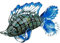 GILDE GLAS art Deko Figur Fisch Rainbow - mundgeblasen - Dekoration Wohnzimmer Bad Gäste WC - jedes Teil EIN Unikat - Breite ca. 28 cm