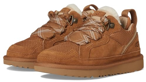 UGG Kids K Lowmel Sneaker, Chestnut, 5