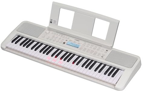 Yamaha EZ-310 Portable Keyboard for Beginners, Convenient Light Guide Function and 61 Touch-Sensitive Keys with 48-Note Polyphony, Includes 2 Online Lessons with Yamaha Music School Teacher