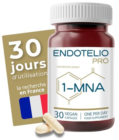 Endotelio 1-MNA PRO, Anti Aging, Optimering av NAD+, Dubbel dos för snabbare effekter, Biohacking Supplement, Stöd för cellulär hälsa, vetenskapligt formulerad, 30 kapslar