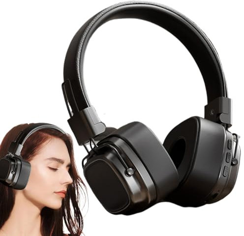 Imtrub Cuffie sovrauricolari senza fili, cuffie vintage con bassi pesanti, per donne e uomini, cuffie portatili