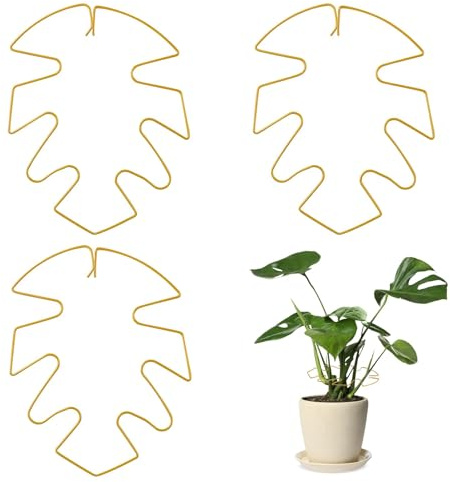 Nextpal Monstera Lot de 3 anneaux de soutien robustes pour plantes grimpantes d'intérieur, accessoires de treillis de croissance pour les amateurs de jardinage (17,8 cm de diamètre)