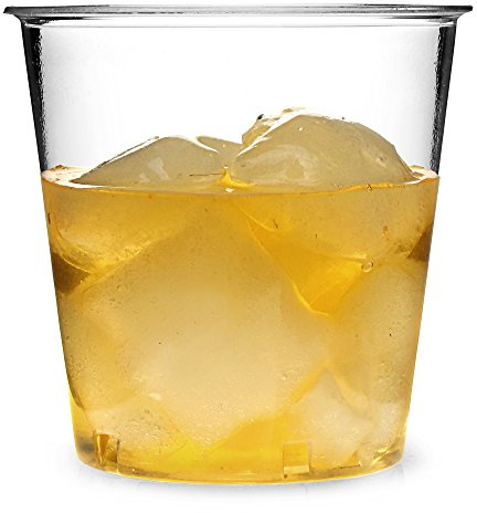 Drinkstuff Disposable Plastic Tumblers - Set of 50 300ml – Pack of Clear Cups for Parties, Events, Cocktails, Beer, Water & Soft Drinks – Crack-Resistant, Recyclable & Stackable Drinkware