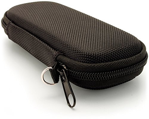 iGadgitz U6690 EVA Carrying Hard Case Cover Compatible with Sony ICD- Digital Voice Recorders - Black