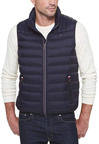 Tommy Hilfiger Men's Ultra Loft Quilted Puffer Vest, black, XX-Large