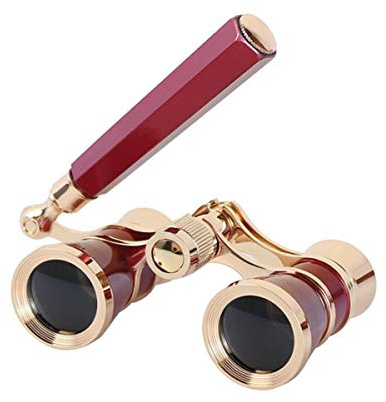 Aroncent Opera Glasses Binoculars 3X25 Theater Glasses Mini Binocular Compact with Handle for Adults Kids Women in Musical Concert