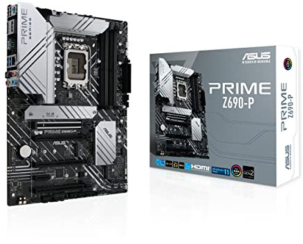ASUS Prime Z690-P Gaming Mainboard Sockel Intel LGA 1700 (Intel Z690, ATX, PCIe 5.0, DDR5-Speicher, 3x M.2, Thunderbolt 4, Aura Sync), 90MB19Q0-M0EAY0