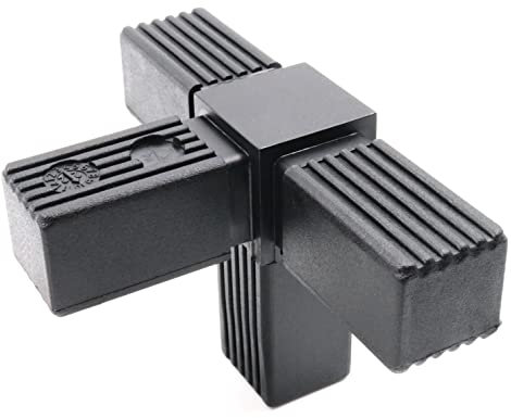 Design61 1x Steckverbinder T-Stück für Vierkantrohre mit Abgang Rohrverbinder 30 x 2 mm