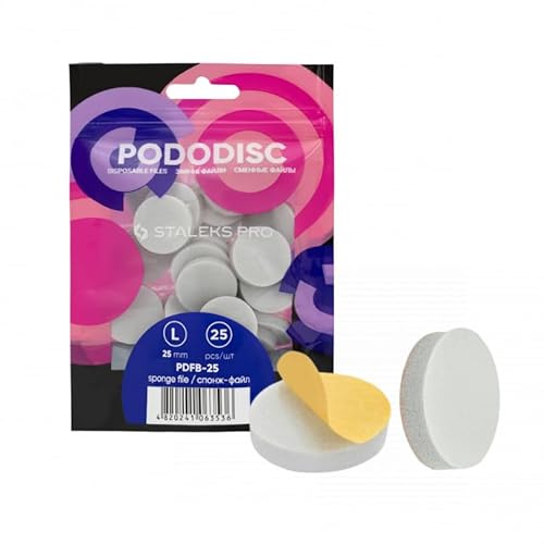 STALEKS PRO Replacement Buffer Pododisk Buffer Discs Pedicure Polisher 25 pcs (L: 25mm)