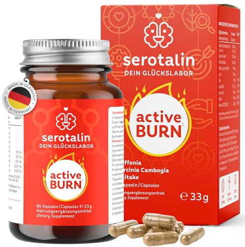 serotalin ACTIVE BODY Metabol für den Stoffwechsel* | Garcinia Cambogia mit Zink, Chrom, Koffein, Vitamin B6, D3, K2 & Griffonia | 60 vegane Kapseln